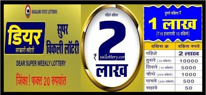 NAGALAND STATE DEAR SUPER WEEKLY LOTTERY 11.30 am 25 July 2024